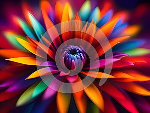 beautiful of abstract colorful flower background