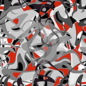 Beautiful abstract dark graffiti pattern vector illustration