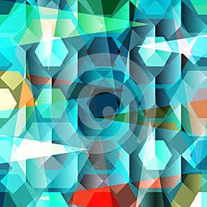 Beautiful abstract geometric colorful background vector illustration