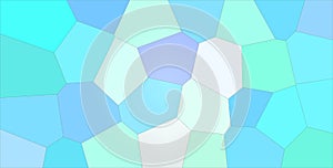 Beautiful abstract illustration of blue, green and white bright Gigant hexagon. Nice background for your work.