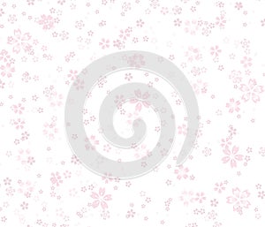 Beautiful and abstract light pink floral pattern background on white background.