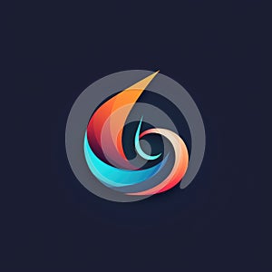 Beautiful abstract logo design. Sphere, circle design, style
