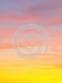 Beautiful abstract nature sunset or sky as background. Abstract pastel soft colorful smooth blurred textured background off focus