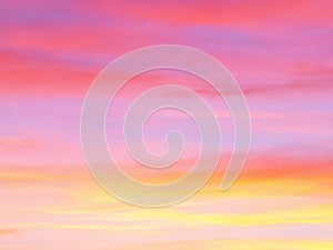 Beautiful abstract nature sunset or sky as background. Abstract pastel soft colorful smooth blurred textured background off focus