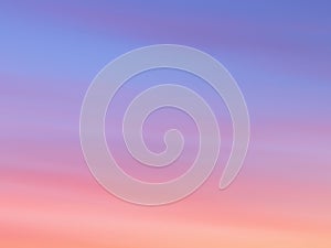 Beautiful abstract nature sunset or sky as background. Abstract pastel soft colorful smooth blurred textured background off focus