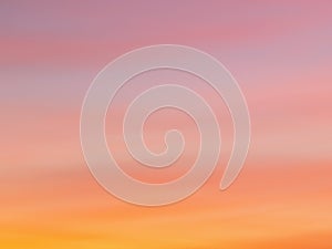 Beautiful abstract nature sunset or sky as background. Abstract pastel soft colorful smooth blurred textured background off focus