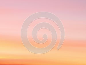 Beautiful abstract nature sunset or sky as background. Abstract pastel soft colorful smooth blurred textured background off focus