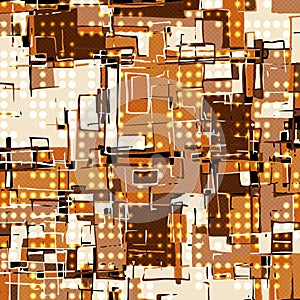 Beautiful abstract orange dark lines graffiti pattern vector illustration