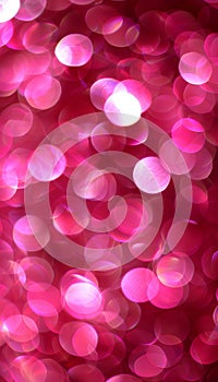 Beautiful abstract pink bokeh lights blur for creating a captivating background design