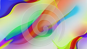 Abstract Rainbow Color Smoke Flow In Motion.Background