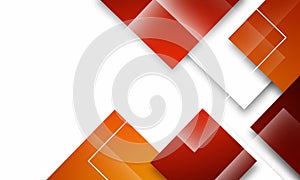 Abstract Red Squares design background