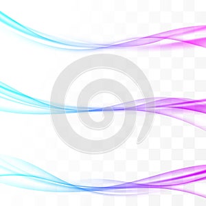 Beautiful abstract satin swoosh wave lines
