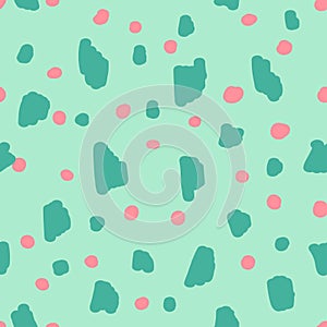 Beautiful abstract seamless repeating pattern. Hand painted artistic style.