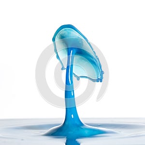 Beautiful abstract unique water drop splash photography images with vibrant colorful water collisions captured using high speed