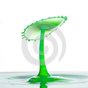 Beautiful abstract unique water drop splash photography images with vibrant colorful water collisions captured using high speed