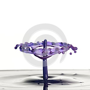 Beautiful abstract unique water drop splash photography images with vibrant colorful water collisions captured using high speed