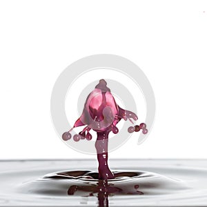 Beautiful abstract unique water drop splash photography images with vibrant colorful water collisions captured using high speed