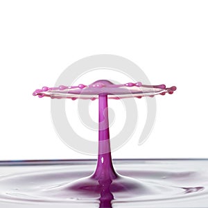 Beautiful abstract unique water drop splash photography images with vibrant colorful water collisions captured using high speed