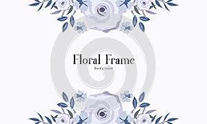 Beautiful Abstract Vintage Floral Frame Vector Background