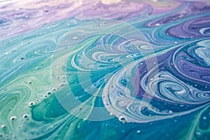 Beautiful abstraction of liquid paints