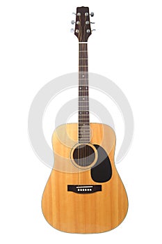 Beautiful Acoustic guitar isolated on white