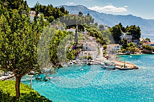 Beautiful Adriatic Bay and the Village photo