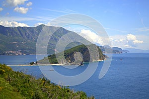 Beautiful Adriatic sea coast view,Montenegro