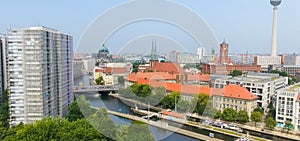 Beautiful aerial skyline of Berlin, Germany