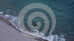 Beautiful aerial summer seascape of Burgas bay, Bulgaria