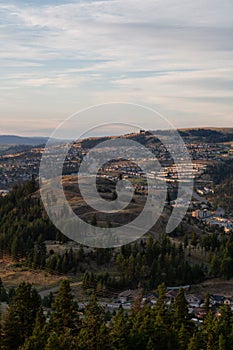 Beautiful Aerial View of a Canadian City, Kamloops