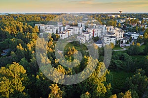 Beautiful aerial view of Espoo