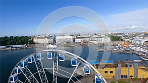 Beautiful aerial view of Helsinki, Finland