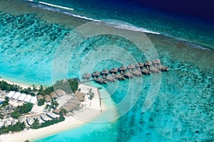Beautiful aerial view, Maldives