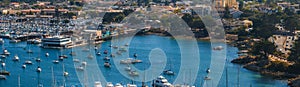 Beautiful aerial view of the Monterey town in California