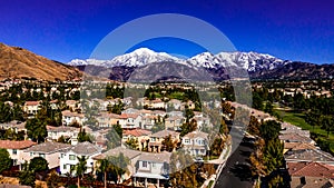 Beautiful Aerial View of San Bernardino Peak