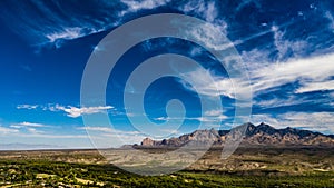 Beautiful Aerial View of The Santa Rita Mountains Near Tubac, Arizona