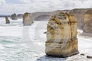 Beautiful aerial view of the Twelve Apostles, Great Ocean Road, Australia