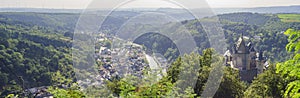 Beautiful aerial view of Vianden city