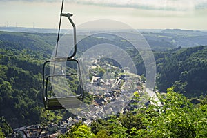 Beautiful aerial view of Vianden city