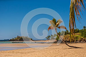 Beautiful african beach of Nosy be in Madagascar