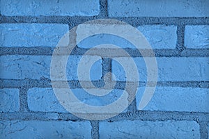 Beautiful vintage blue brick wall texture for background use