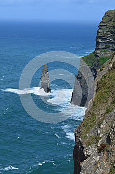 Beautiful Aillte an Mhothair off the coast of Ireland photo