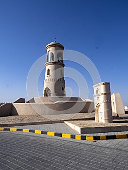 Beautiful Al Ayjah Lighthouse nan coast, Sur, Oman