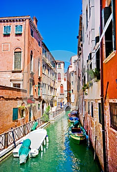 Beautiful alley in Venice.