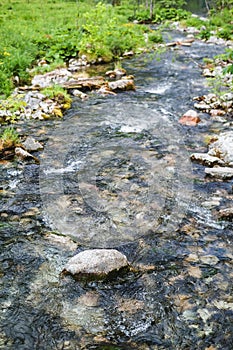 Beautiful Alpine brook in Berchtesgaden National Park, Bavaria, Germany