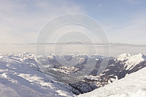Beautiful alpine winter view at the Untersberg - Salzburg - Austria