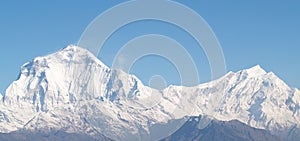 Beautiful And Amazing landscape with snow-covered mountains