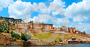 Beautiful Amber Fort, Jaipur, Rajasthan, India.