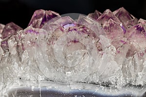 A Beautiful Amethyst Crystal Close Up