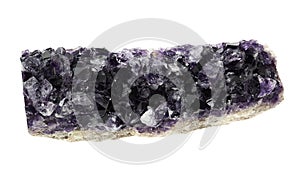 Beautiful amethyst druse on background